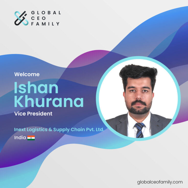 Ishan Khurana from Inext Logistics & Supply Chain Pvt. Ltd.