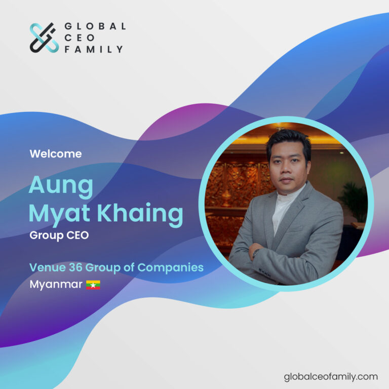 Mr. Aung Myat Khaing from Venue 36 Group of Companies