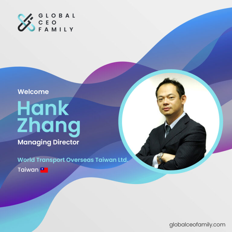 Hank Zhang from WORLD TRANSPORT OVERSEAS TAIWAN LTD.