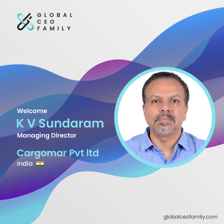 K V Sundaram from Cargomar Pvt ltd